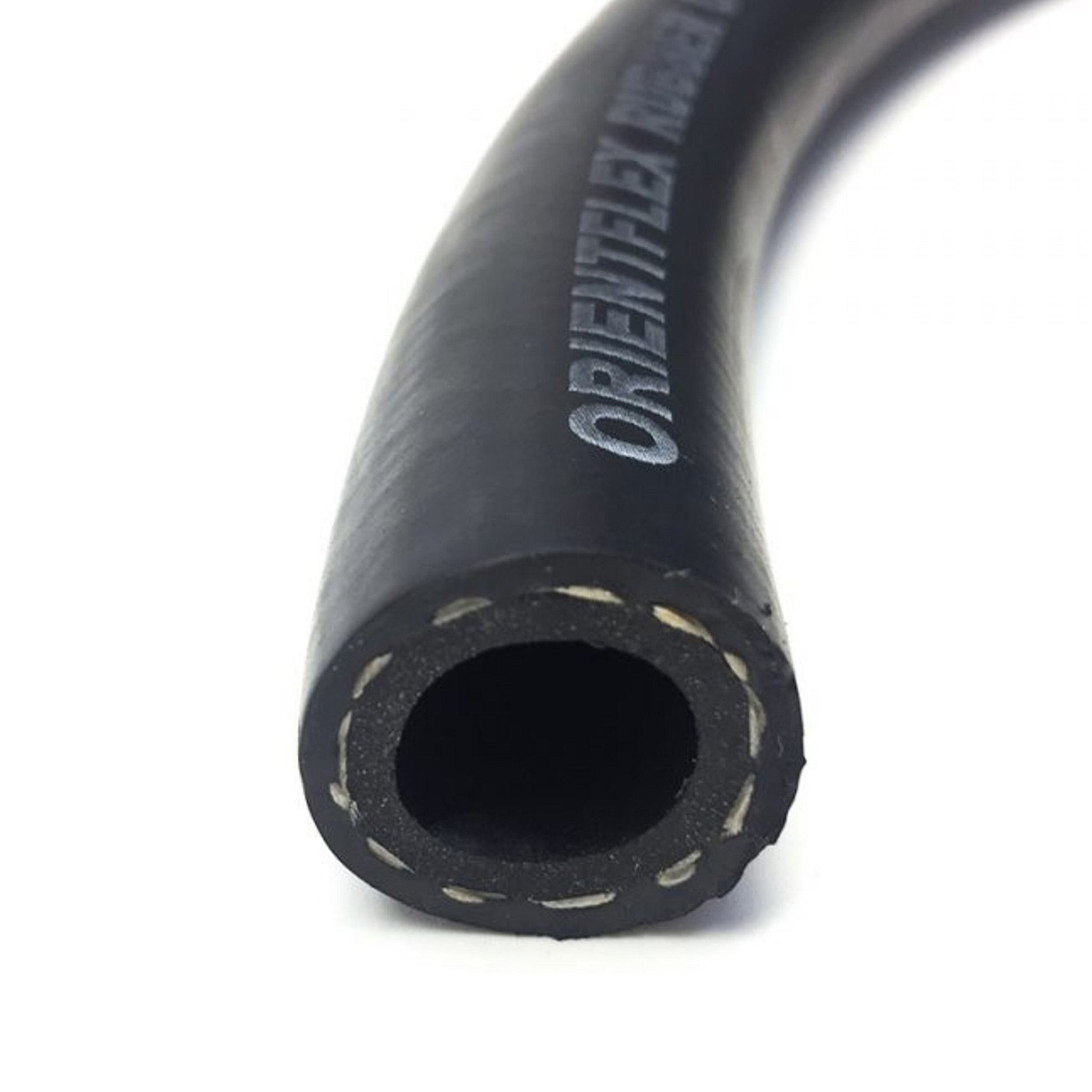 Fuel Hose Flexible - Reinforced Rubber Black ID-Ø 3.6mm / OD-Ø 10.0mm