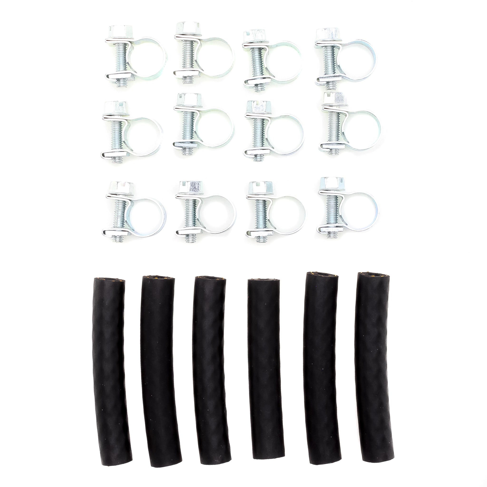 Assorted Bag of Sleeves and Hose Clamps ID-Ø 4mm / OD-Ø 10mm